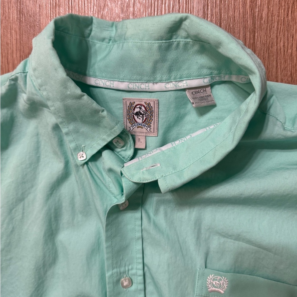 Cinch Men's Solid Long Sleeve Button-Down Western… - image 7